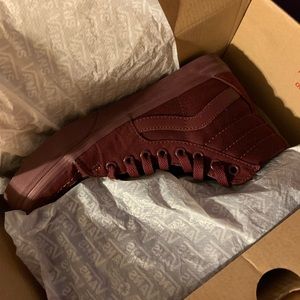 Maroon High Top Vans